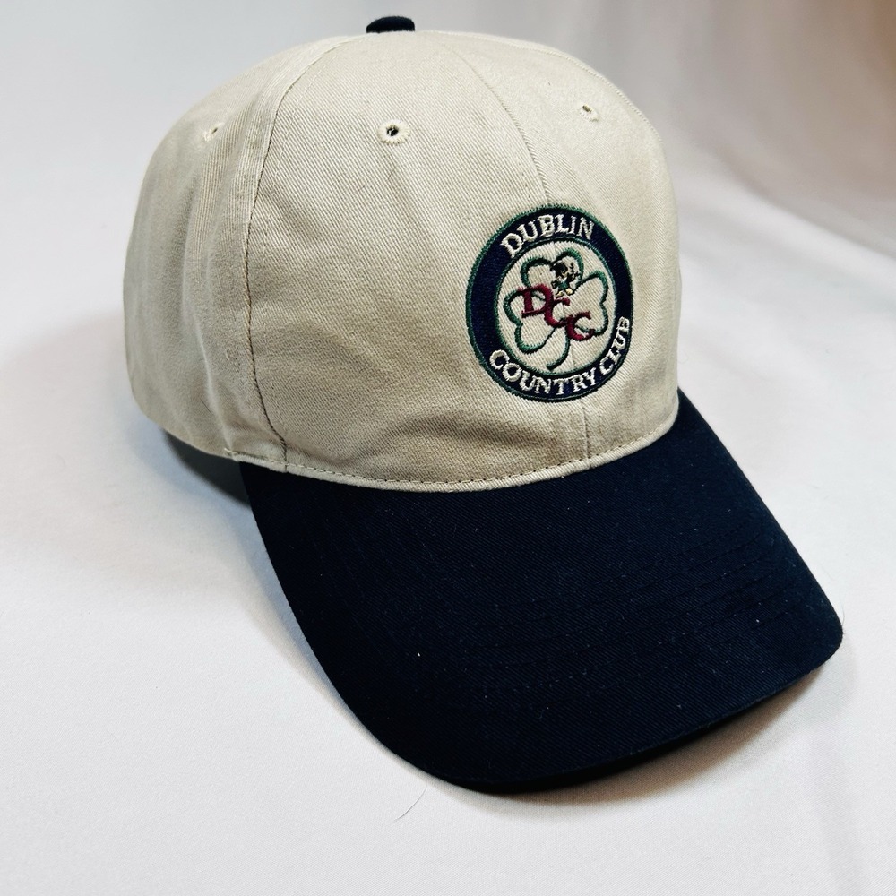 DUBLIN COUNTRY CLUB Baseball Cap Hat - Beige - Adjustable